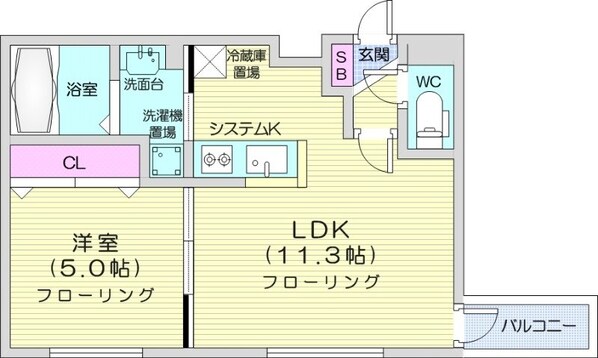 円山公園駅 徒歩10分 5階の物件間取画像